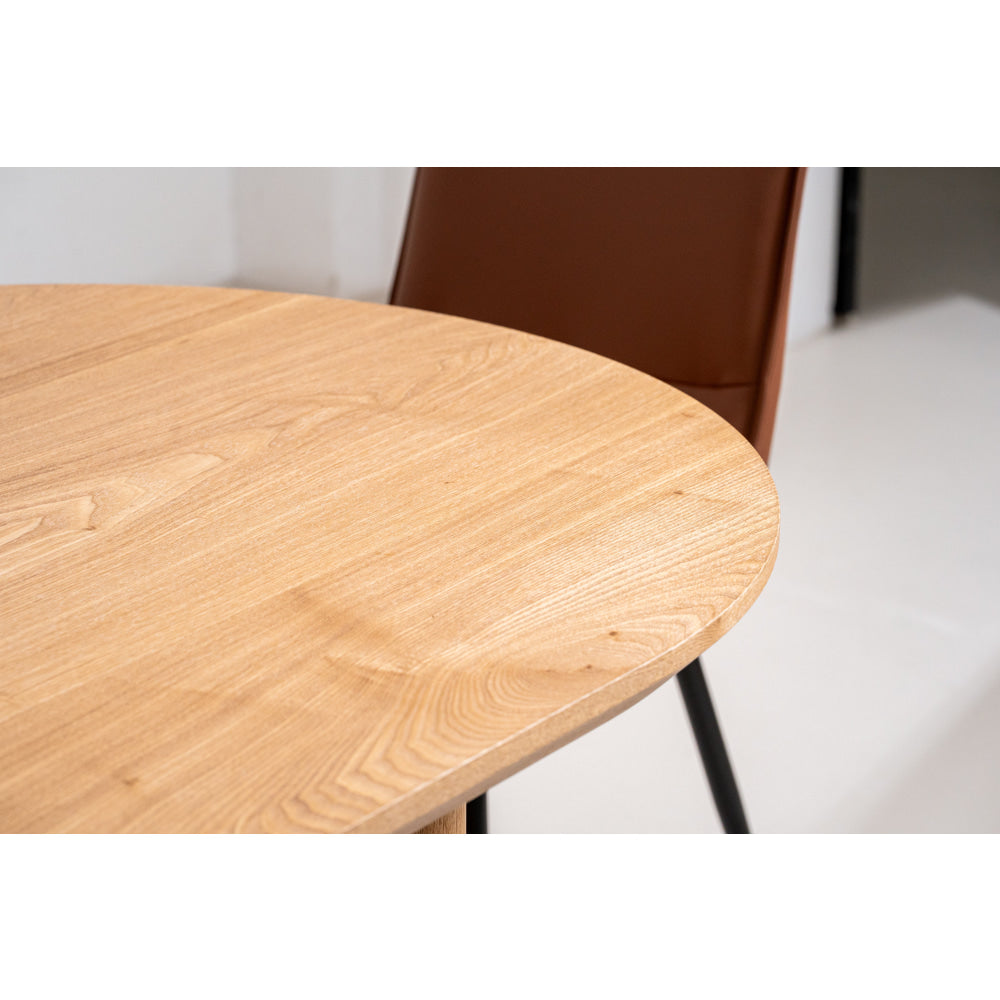 Bexley Classic Wooden Veneer Kitchen Dining Table 220cm Natural Fast shipping On sale