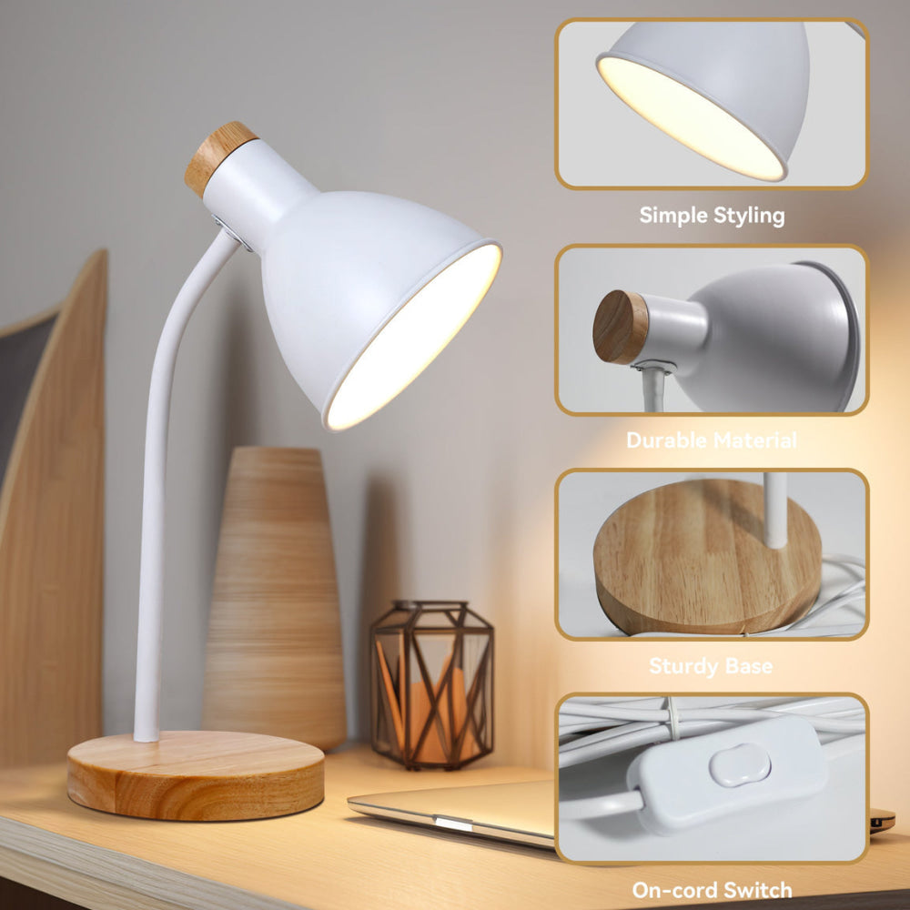 Blanche Modern Elegant Table Lamp Desk Light - White Fast shipping On sale