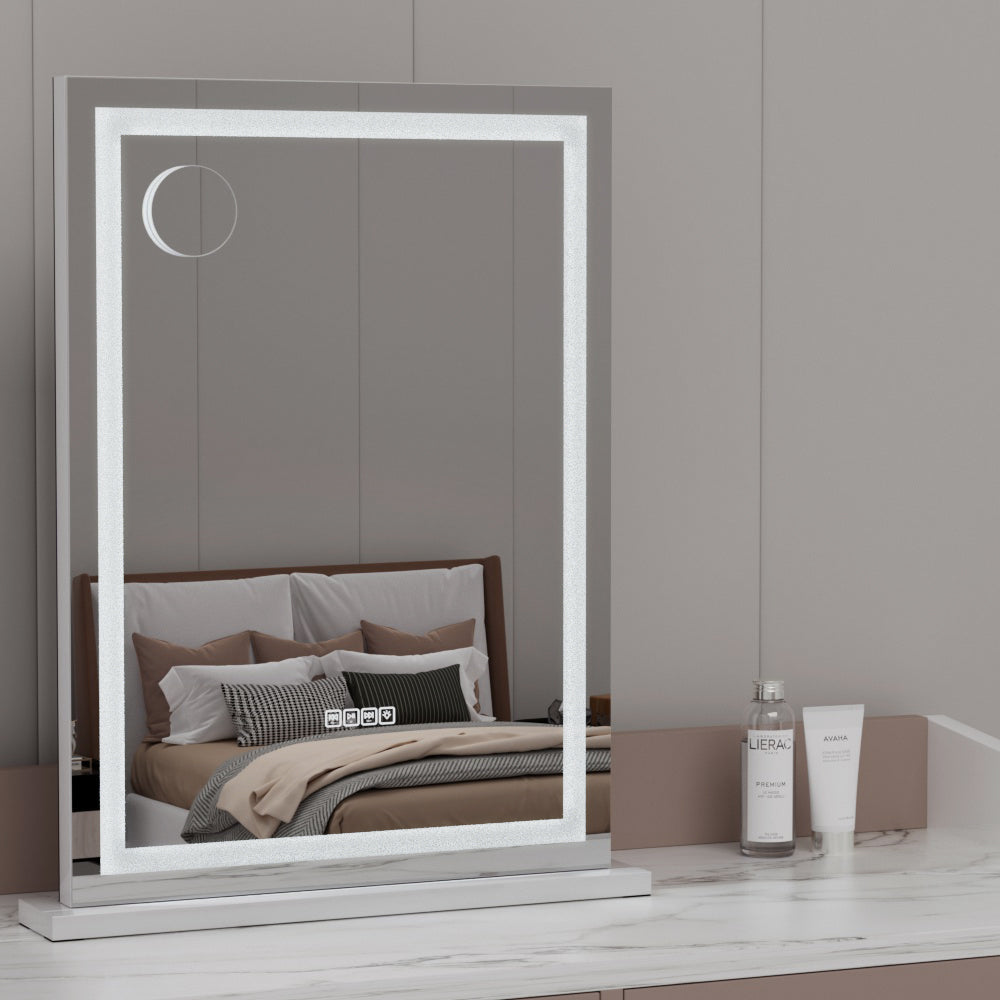 Bluetooth Makeup Mirror 58x80cm Hollywood Vanity with LED Light Crystal Fast shipping On sale