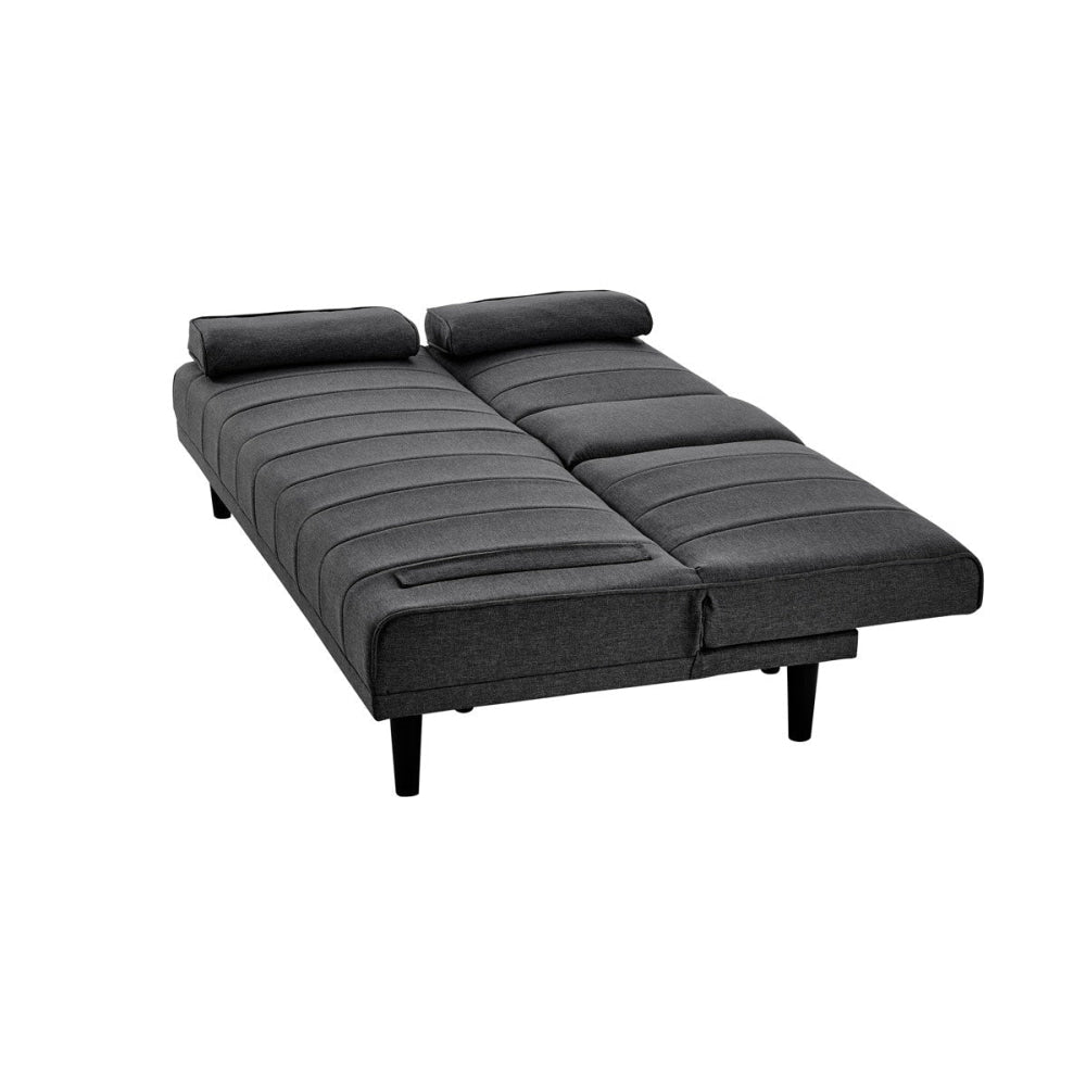 Bonita Pintuck Fabric Sofa Bed Salt & Pepper and Fast shipping On sale