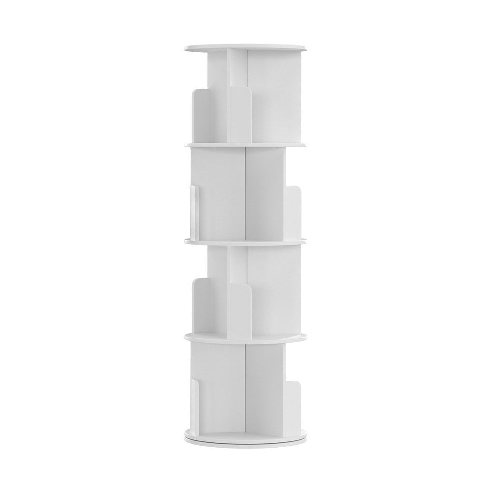 Bookshelf 4 Tiers EDIE White Bookcase Fast shipping On sale