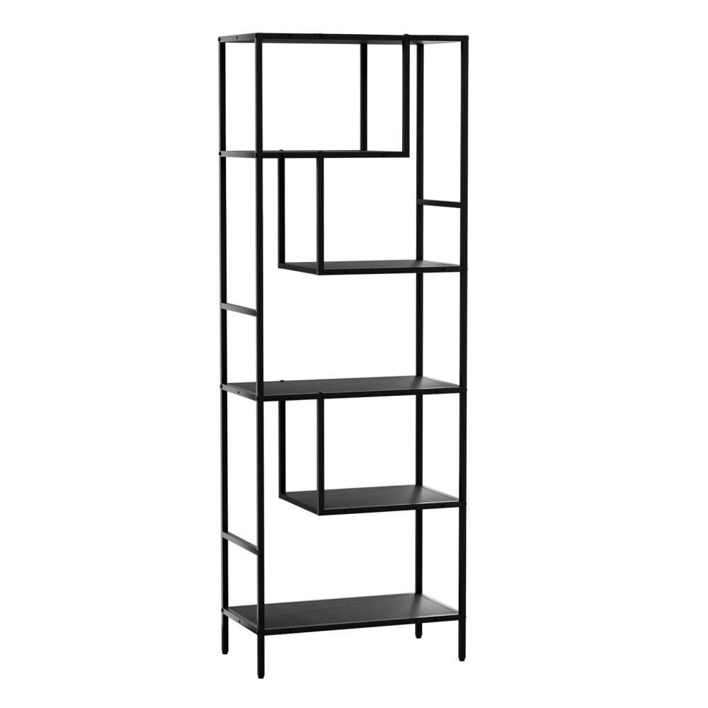 Bookshelf 5 Tiers RHYS Black Bookcase Fast shipping On sale