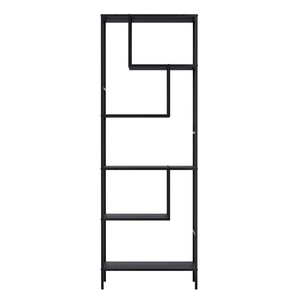 Bookshelf 5 Tiers RHYS Black Bookcase Fast shipping On sale