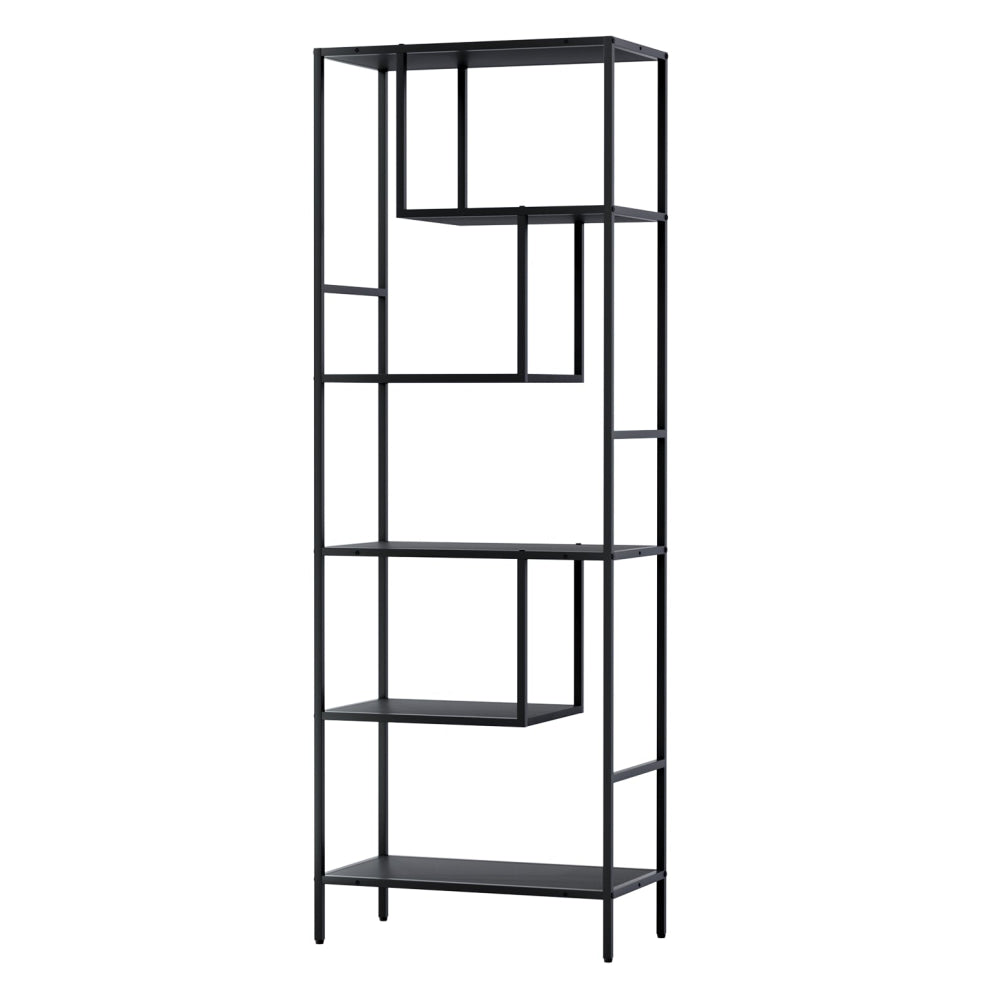 Bookshelf 5 Tiers RHYS Black Bookcase Fast shipping On sale