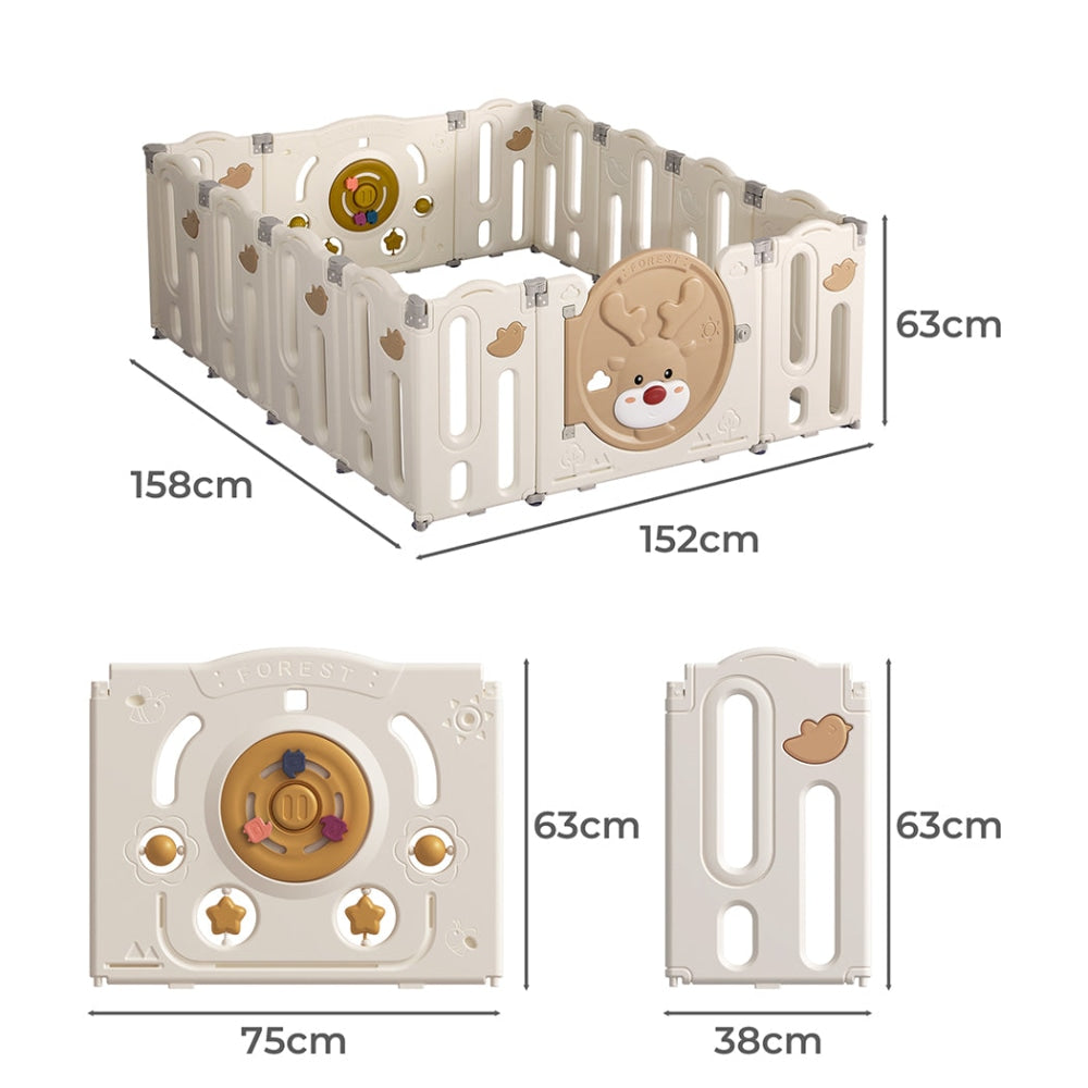 BoPeep Kids Playpen Baby Safety Gate Toddler Fence Child Play Game Toy 14 Panels Toys Fast shipping On sale