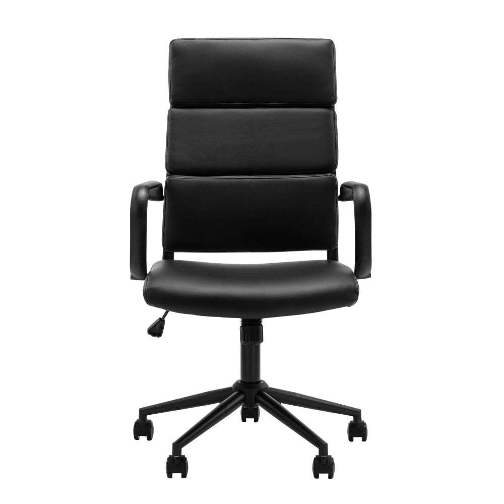 Brody PU Leather Office Computer Task Desk Chair High Back Arm Rests Black Fast shipping On sale