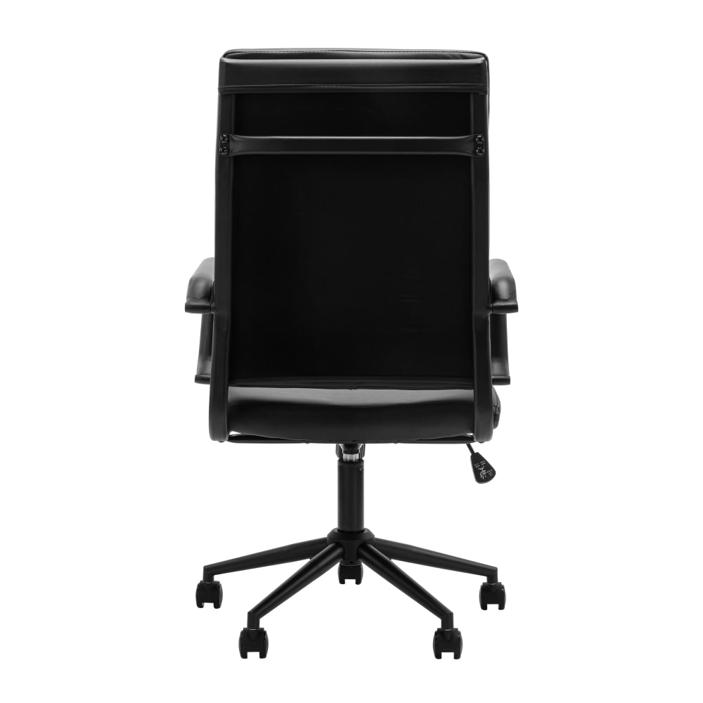 Brody PU Leather Office Computer Task Desk Chair High Back Arm Rests Black Fast shipping On sale