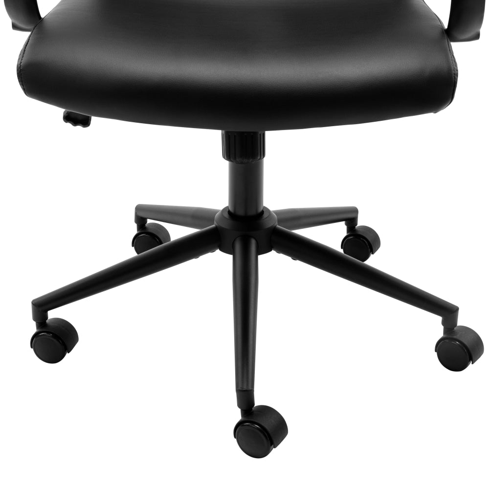 Brody PU Leather Office Computer Task Desk Chair High Back Arm Rests Black Fast shipping On sale