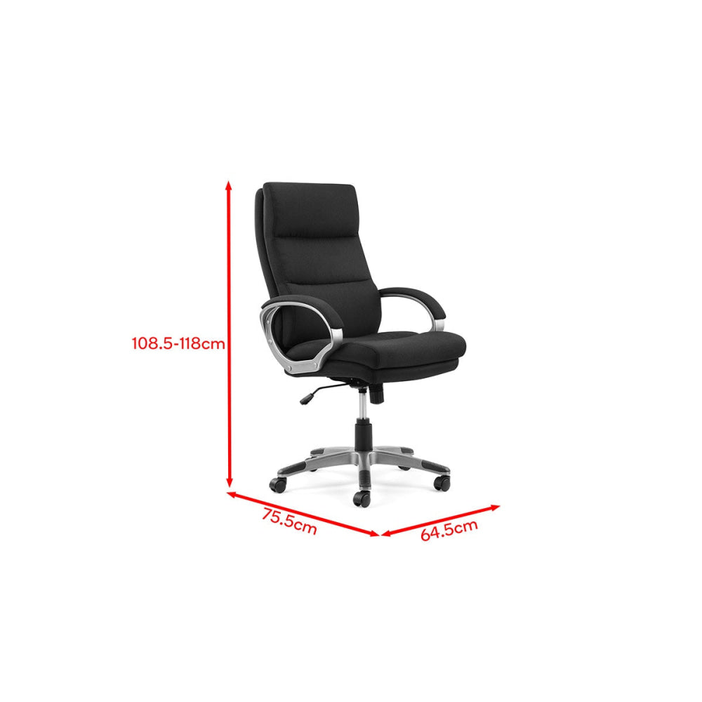 Brooklyn Fabric Office Computer Working Task Chair Black Fast shipping On sale