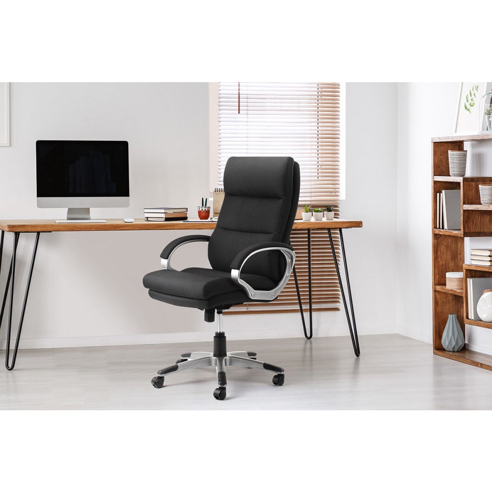 Brooklyn Fabric Office Computer Working Task Chair Black Fast shipping On sale