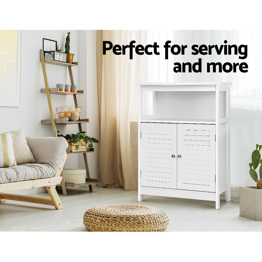 Buffet Sideboard Cabinet Kitchen Bathroom Storage Cupboard Hallway White Shelf Fast shipping On sale