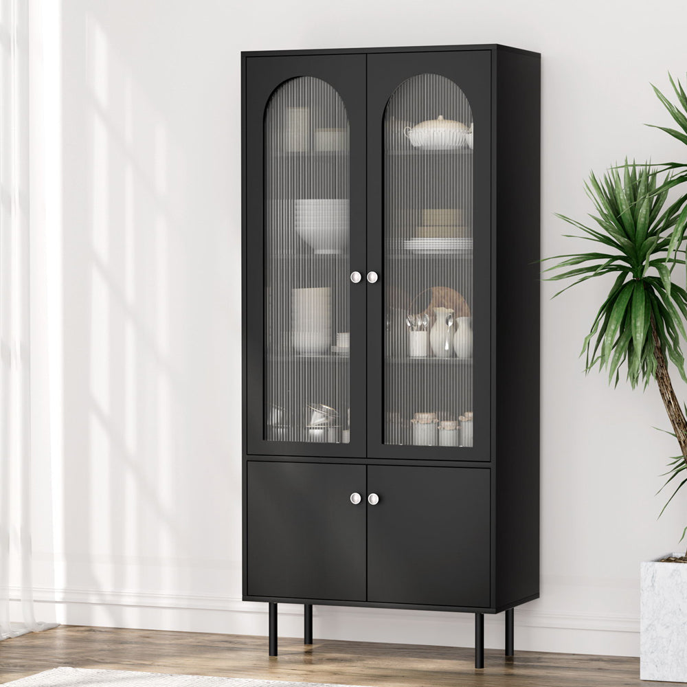 Buffet Unit Sideboard Cupboard Storage Cabinet Black & Fast shipping On sale