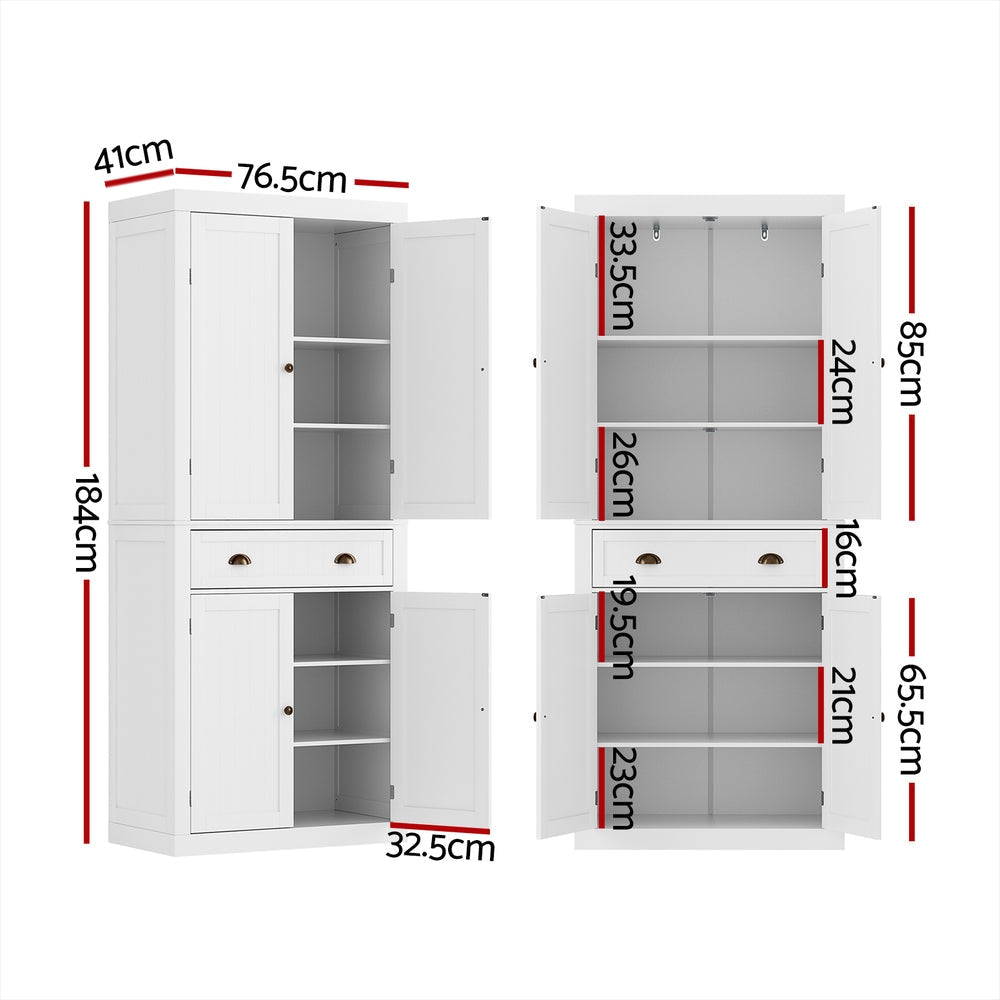 Buffet Unit Sideboard Cupboard Storage Cabinet White & Fast shipping On sale