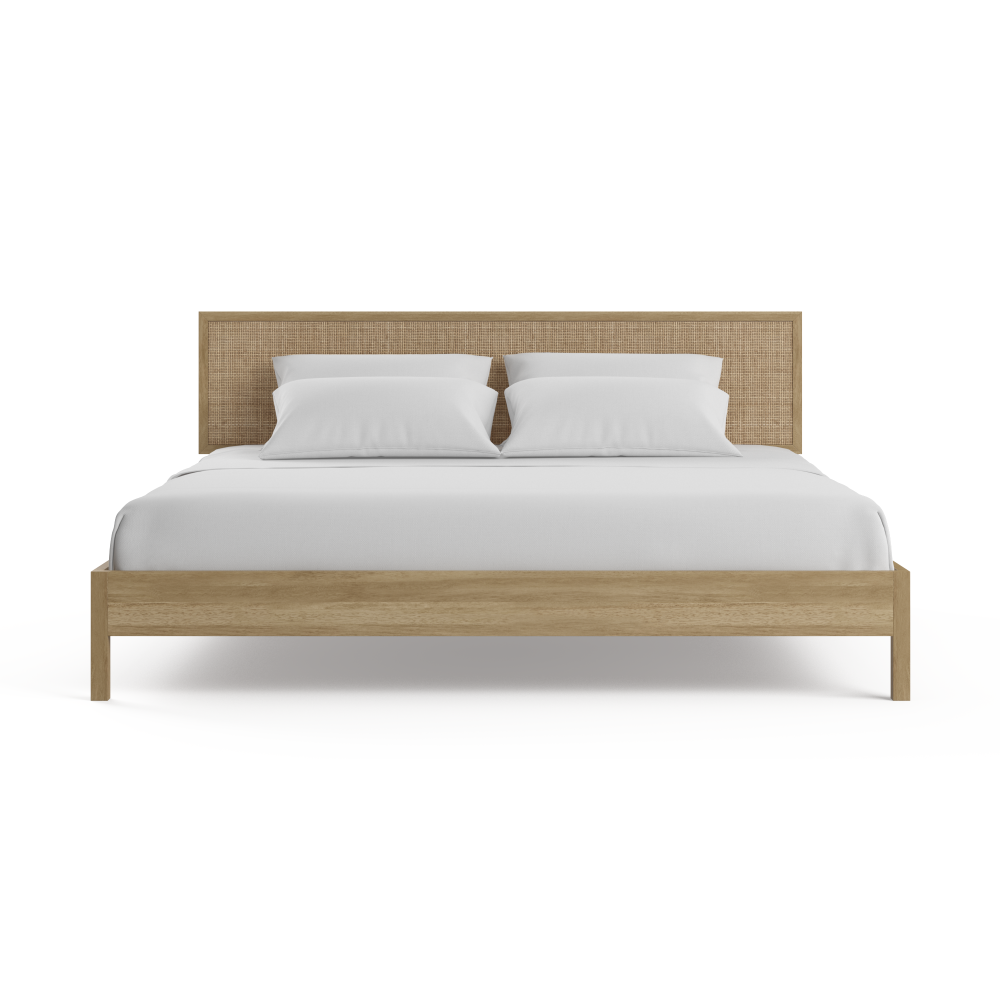 Caledonia Rattan Bed Frame Natural King Fast shipping On sale