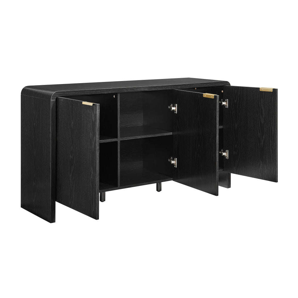 Momentous Living - Callex Buffet Unit Sideboard Storage Cabinet 3-Doors ...