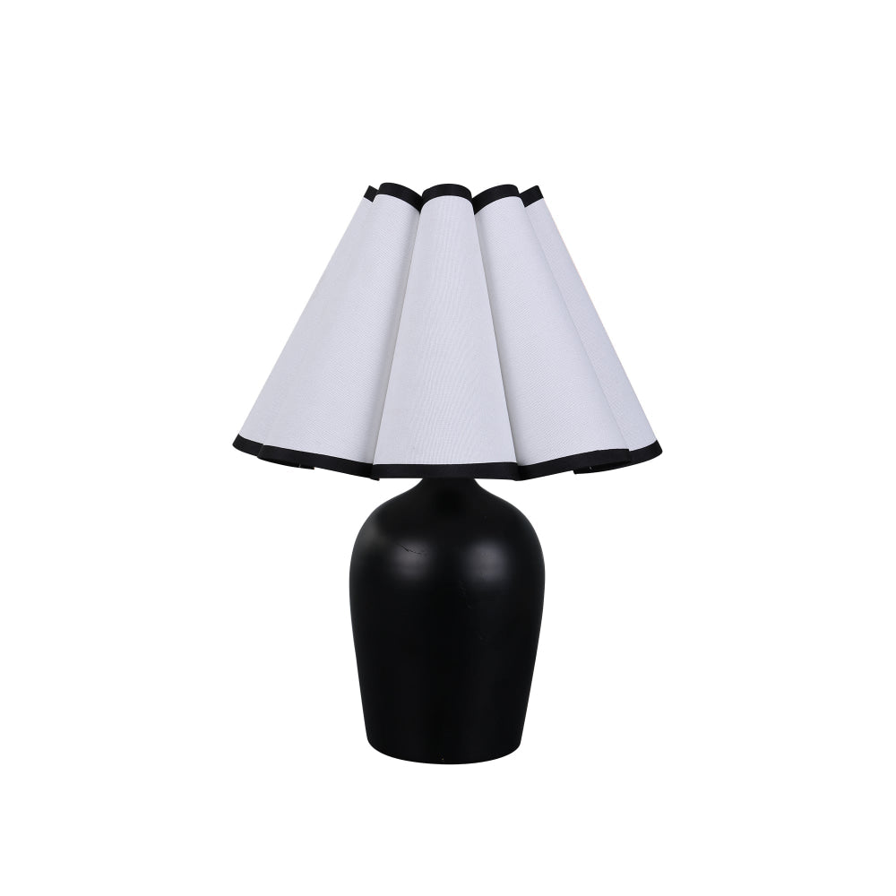 Callo Modern Metal Base Fabric Shade Touch Table Desk Light Lamp Black/White Fast shipping On sale