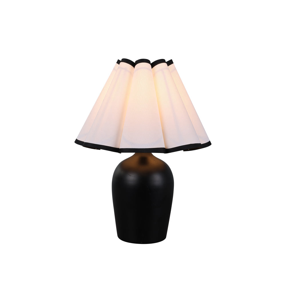 Callo Modern Metal Base Fabric Shade Touch Table Desk Light Lamp Black/White Fast shipping On sale