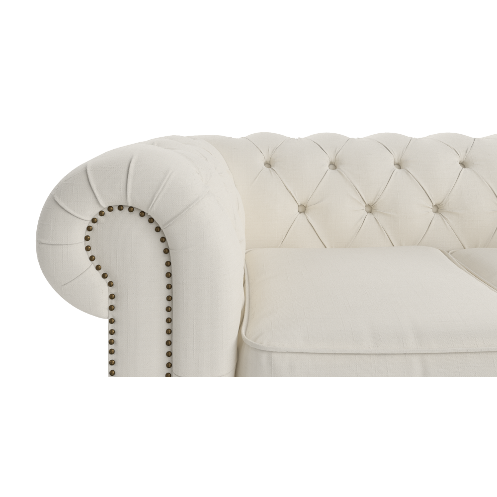 Camden Chesterfield 2 Seater Sofa Classic Cream Sofas Fast shipping On sale