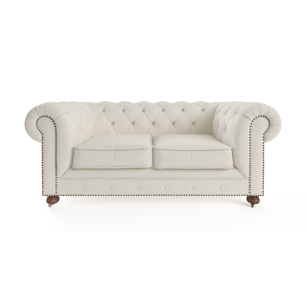 Camden Chesterfield 2 Seater Sofa Classic Cream Sofas Fast shipping On sale