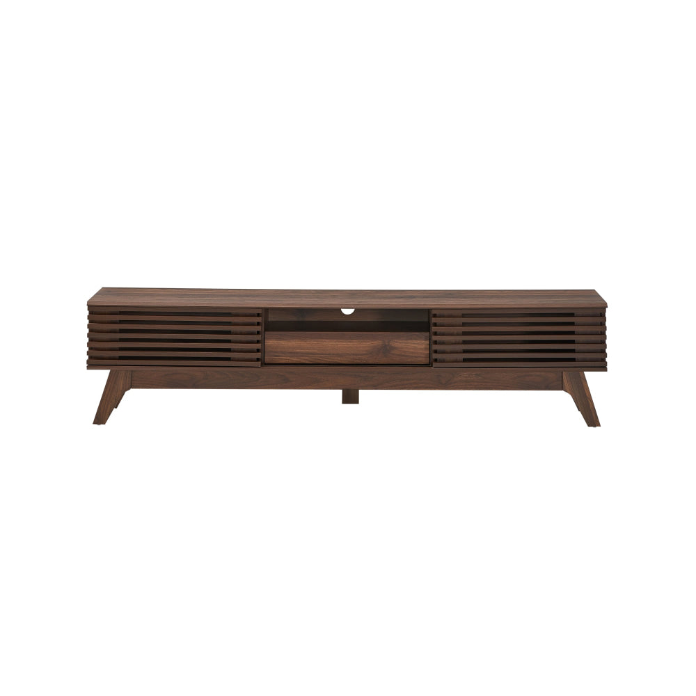 Camille Wooden Entertainment Unit TV Stand 180cm W/ 2-Doors 1-Drawer - Walnut Fast shipping On sale