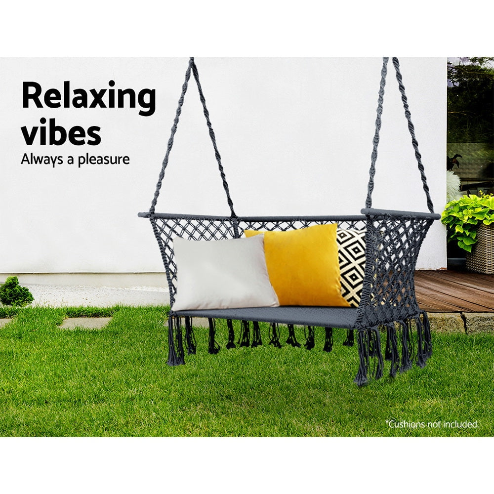 Camping Hammock Chair Patio 2 Person Swing Hammocks Double Portable Rope Outdoor Furniture Fast shipping On sale
