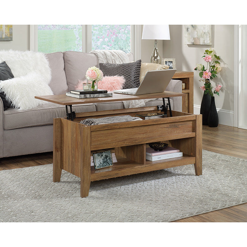 Carson Wooden Lift Top Storage Rectangular Coffee Table Sindoori Mango Fast shipping On sale