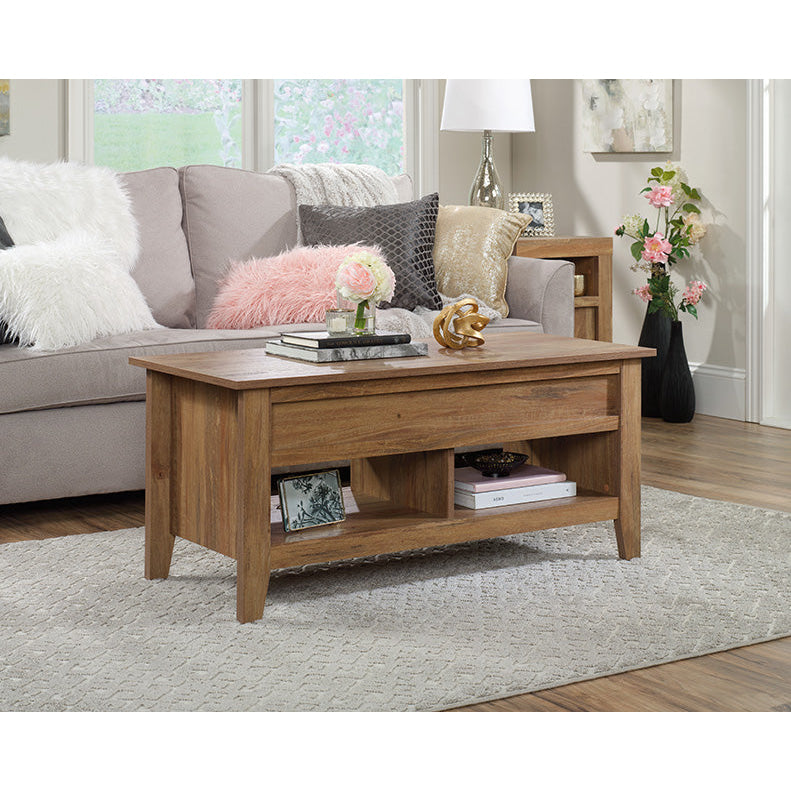 Carson Wooden Lift Top Storage Rectangular Coffee Table Sindoori Mango Fast shipping On sale