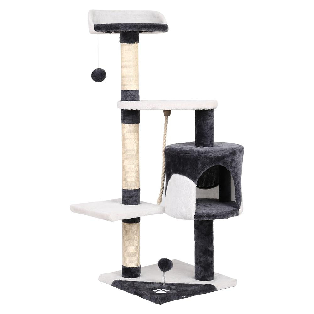 Cat Tree 112cm Trees Scratching Post Scratcher Tower Condo House Furniture Wood Supplies Fast shipping On sale