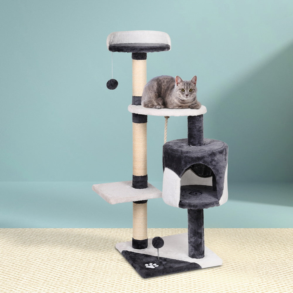 Cat Tree 112cm Trees Scratching Post Scratcher Tower Condo House Furniture Wood Supplies Fast shipping On sale