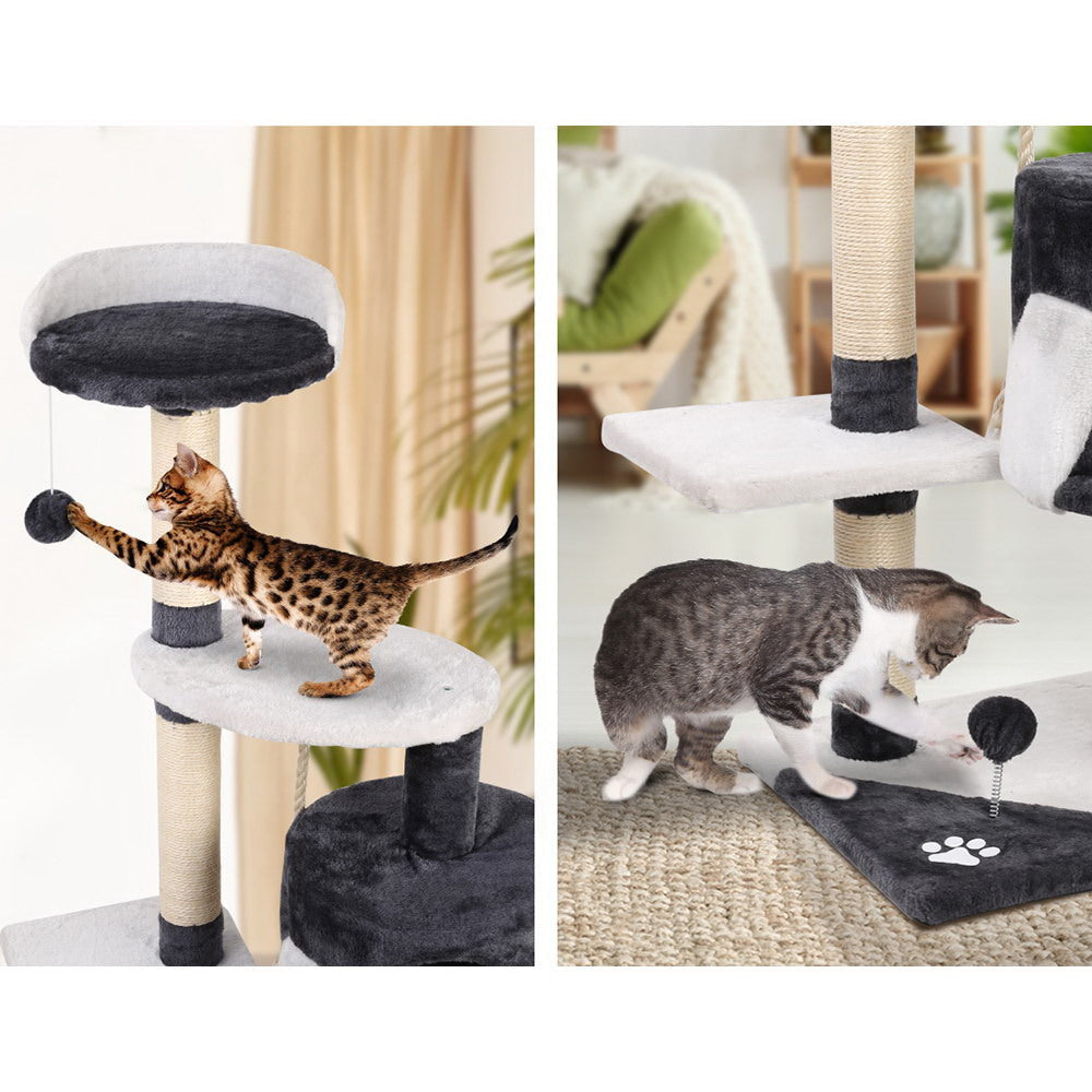 Cat Tree 112cm Trees Scratching Post Scratcher Tower Condo House Furniture Wood Supplies Fast shipping On sale