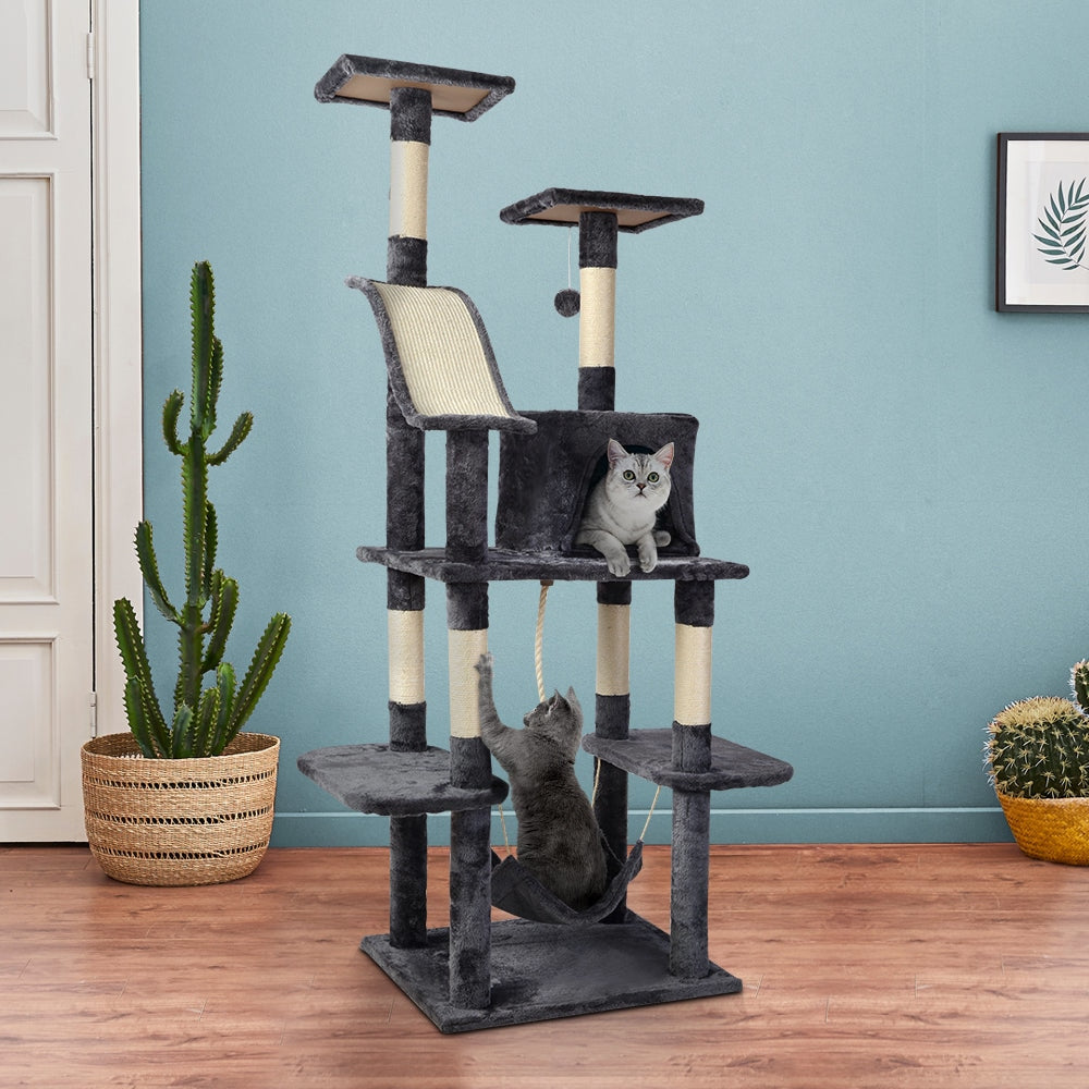 Cat Tree 171cm Trees Scratching Post Scratcher Tower Condo House Furniture Wood Supplies Fast shipping On sale