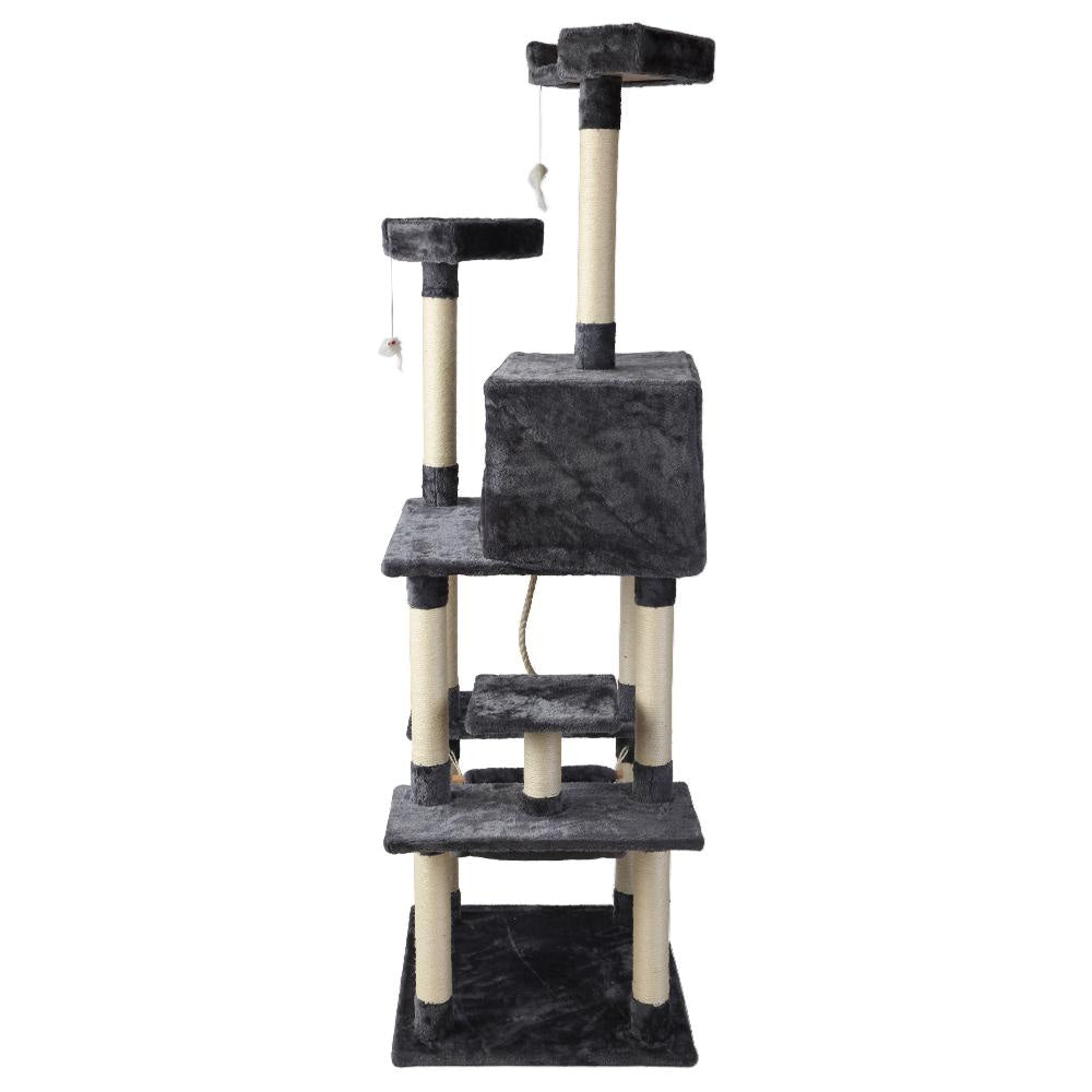 Cat Tree 184cm Trees Scratching Post Scratcher Tower Condo House Furniture Wood Supplies Fast shipping On sale
