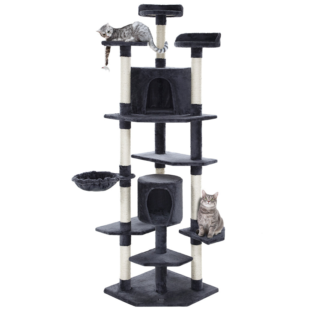 Cat Tree 203cm Trees Scratching Post Scratcher Tower Condo House Furniture Wood Supplies Fast shipping On sale