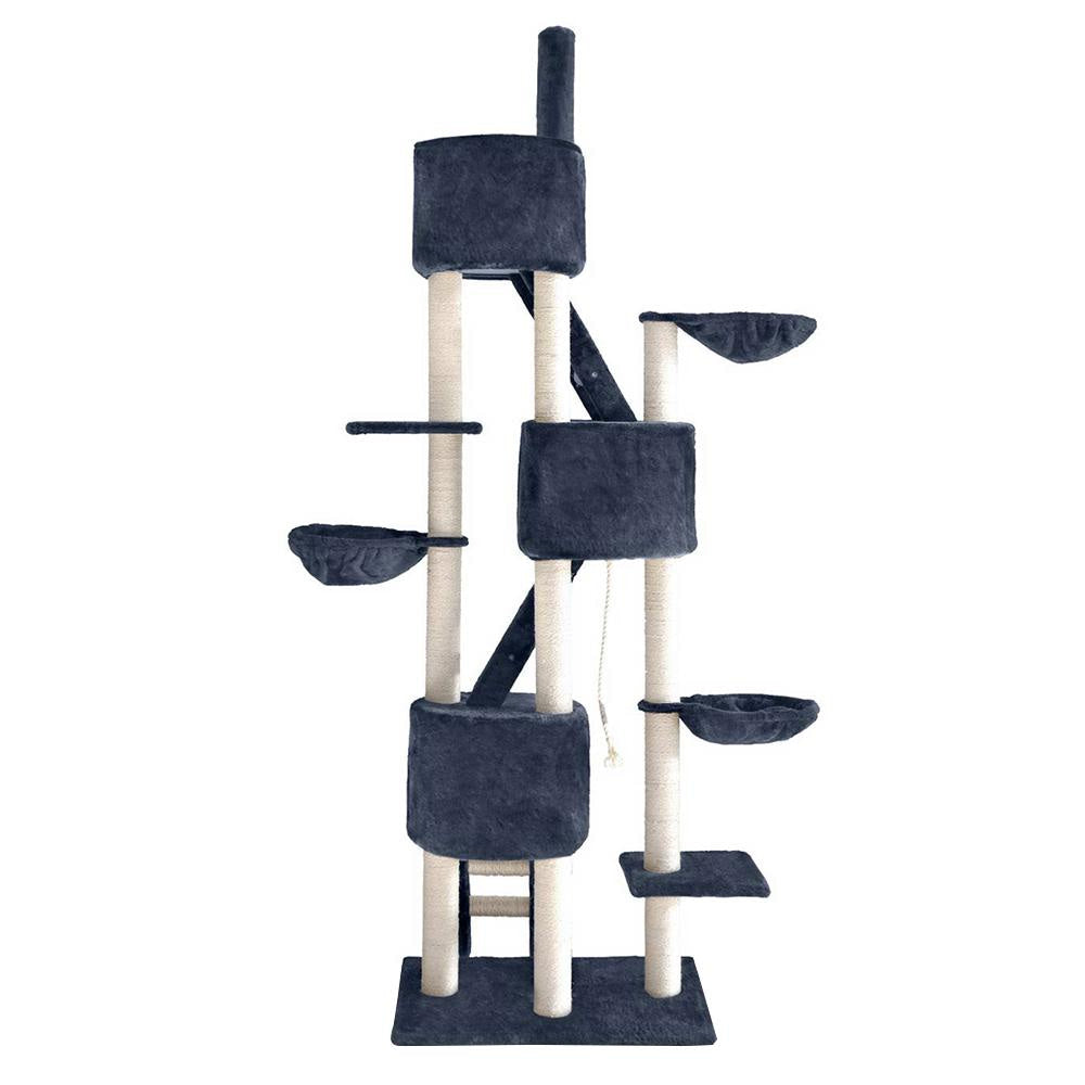 Cat Tree 244cm Trees Scratching Post Scratcher Tower Condo House Furniture Wood Supplies Fast shipping On sale