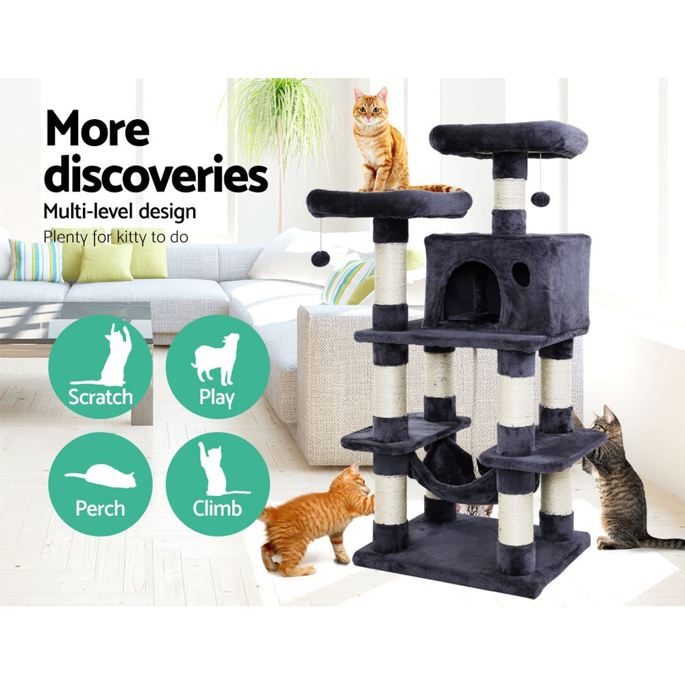 Cat Tree Trees Scratching Post Scratcher Tower Condo House Furniture Wood Supplies Fast shipping On sale