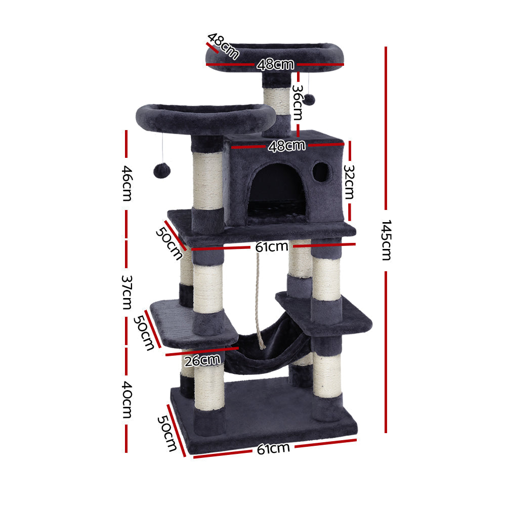 Cat Tree Trees Scratching Post Scratcher Tower Condo House Furniture Wood Supplies Fast shipping On sale