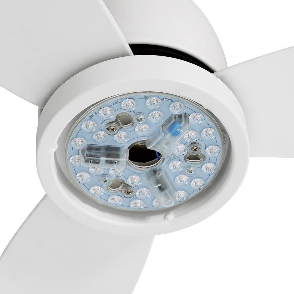 Ceiling Fan DC Motor LED Light Remote Control Fans 52’’ White Fast shipping On sale