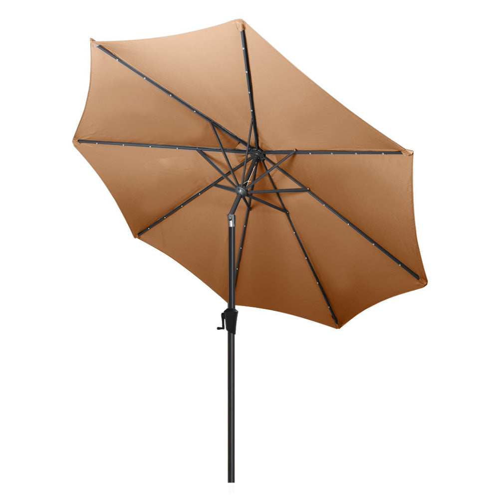 Centra 3M LED Outdoor Umbrella Base Stand Khaki Decor Fast shipping On sale