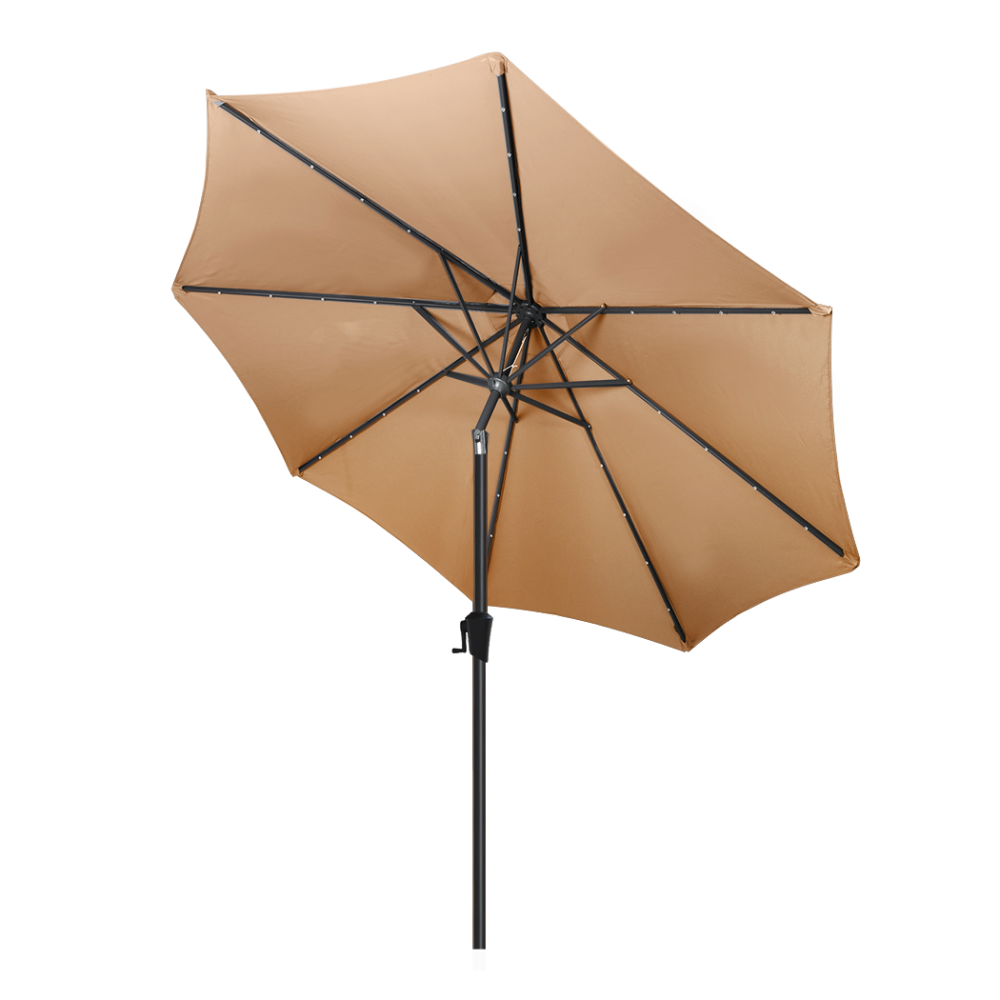 Centra 3M LED Outdoor Umbrella Base Stand Khaki Decor Fast shipping On sale