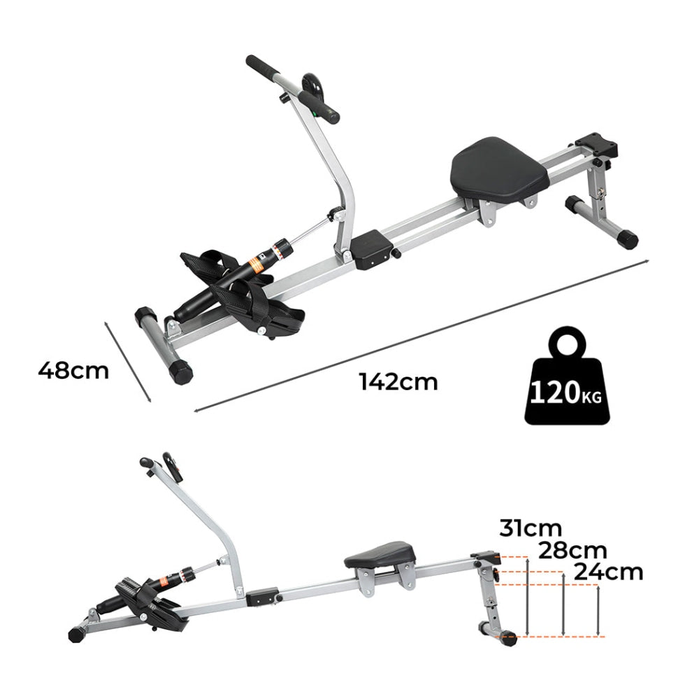 Centra Hydraulic Rowing Machine 12 Levels Resistance Cardio Exercise Fit Home Sports & Fitness Fast shipping On sale