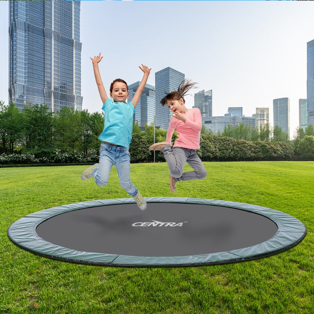 Centra Round In-Ground Trampoline Outdoor Kids Jumping Area Safety Mat 12FT Sports & Fitness Fast shipping On sale