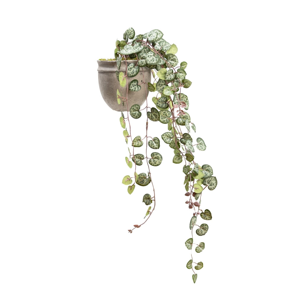 Ceropegia 47cm Artificial Faux Plant Decorative Hanging In Pot Green Fast shipping On sale