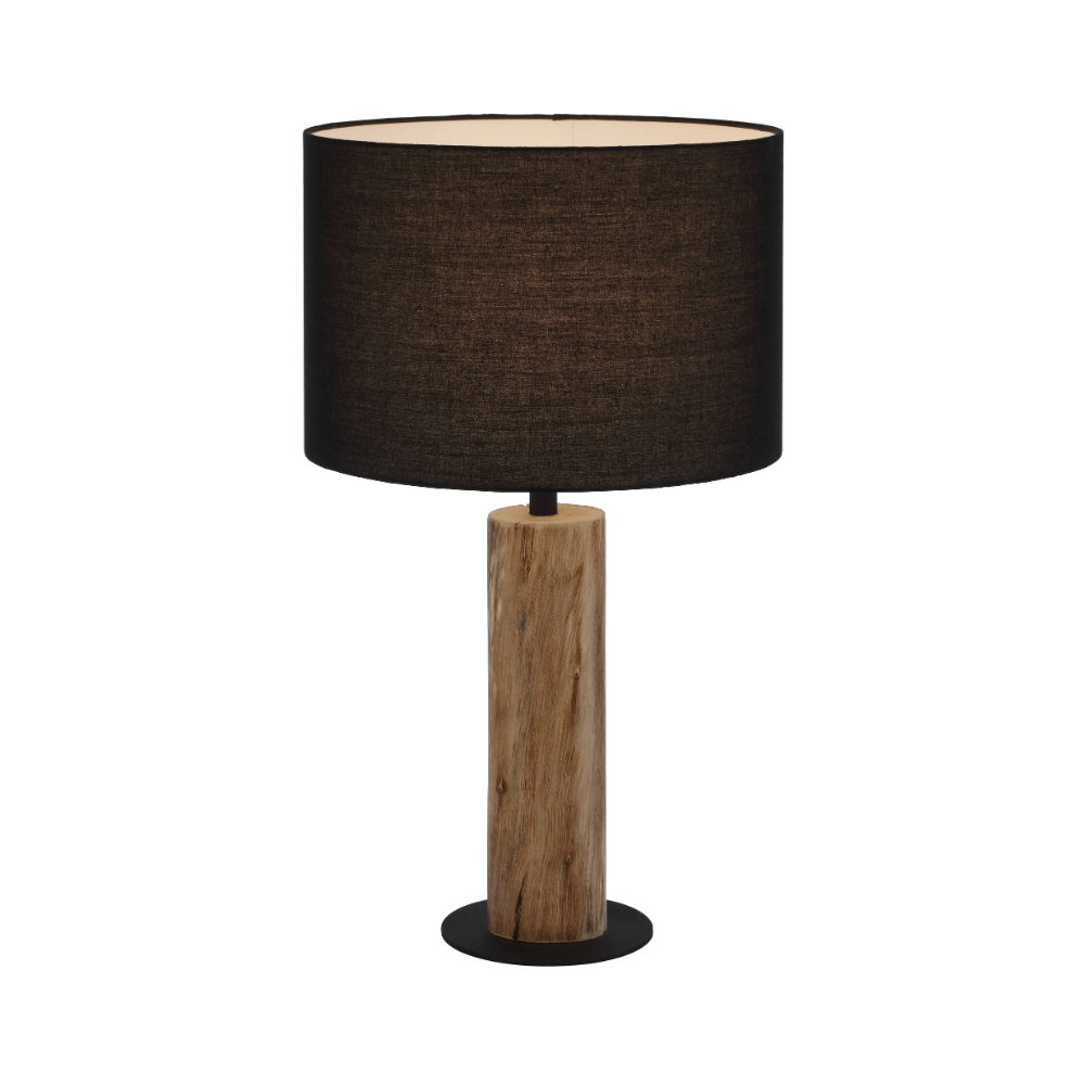 Momentous Living - Chad Contemporary Table Desk Lamp Light Wood Metal ...