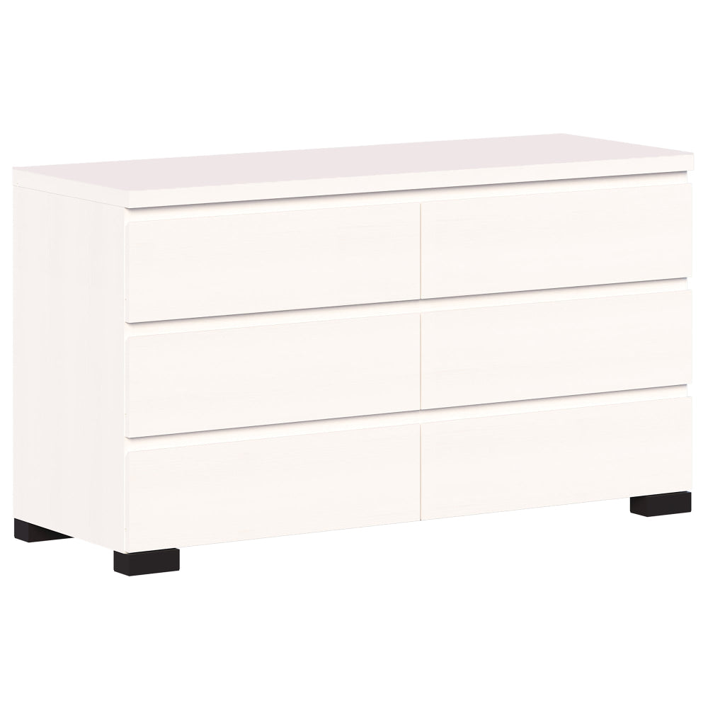 Charles Modern Wooden Chest Of 6-Drawer Dresser Storage Cabinet White Drawers Fast shipping On sale