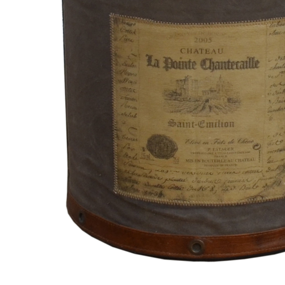 Chateau Vintage Rustic Round Foot Stool Ottoman Fast shipping On sale