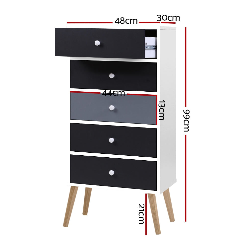 Chest of Drawers Dresser Table Tallboy Storage Cabinet Furniture Bedroom Fast shipping On sale
