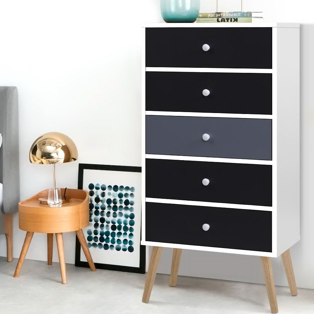 Chest of Drawers Dresser Table Tallboy Storage Cabinet Furniture Bedroom Of Fast shipping On sale