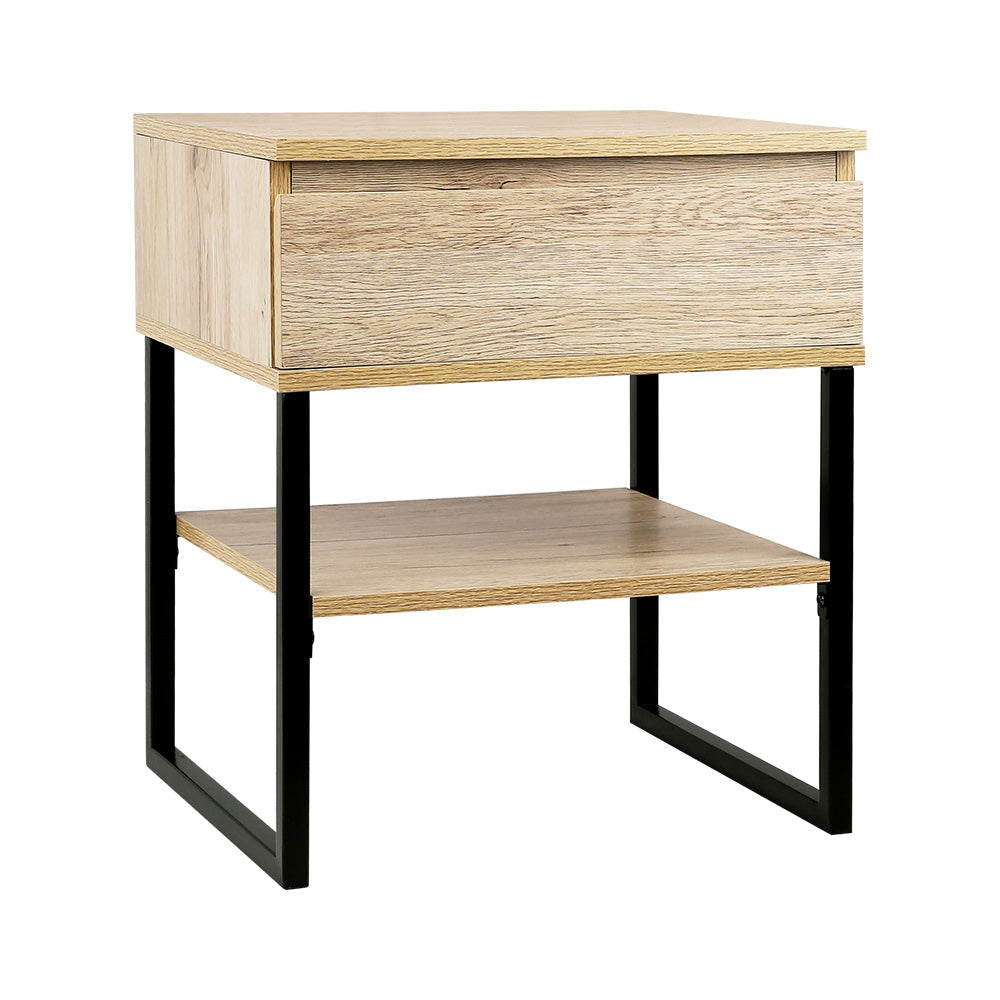 Chest Style Metal Bedside Table Fast shipping On sale