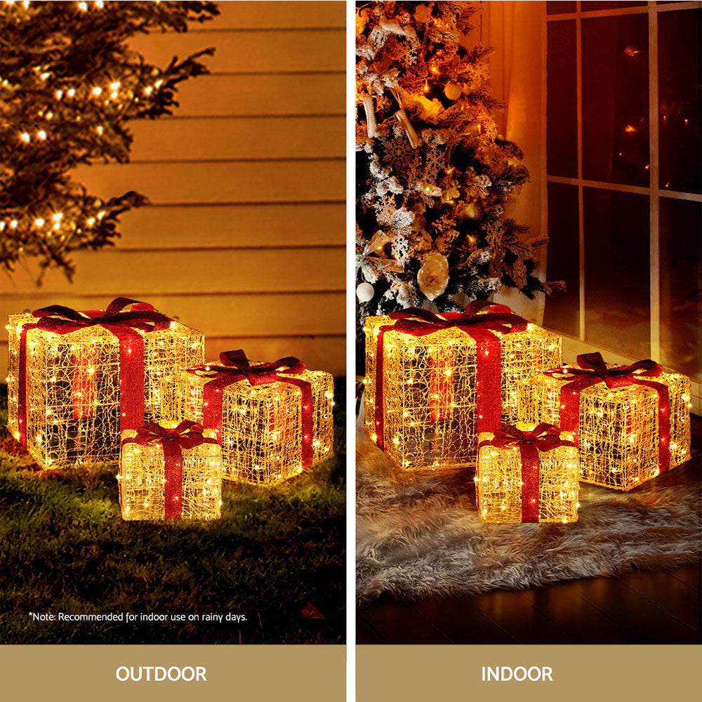 Christmas Lights 240 LED Fairy Light Gift Box 3pcs Decorations Fast shipping On sale