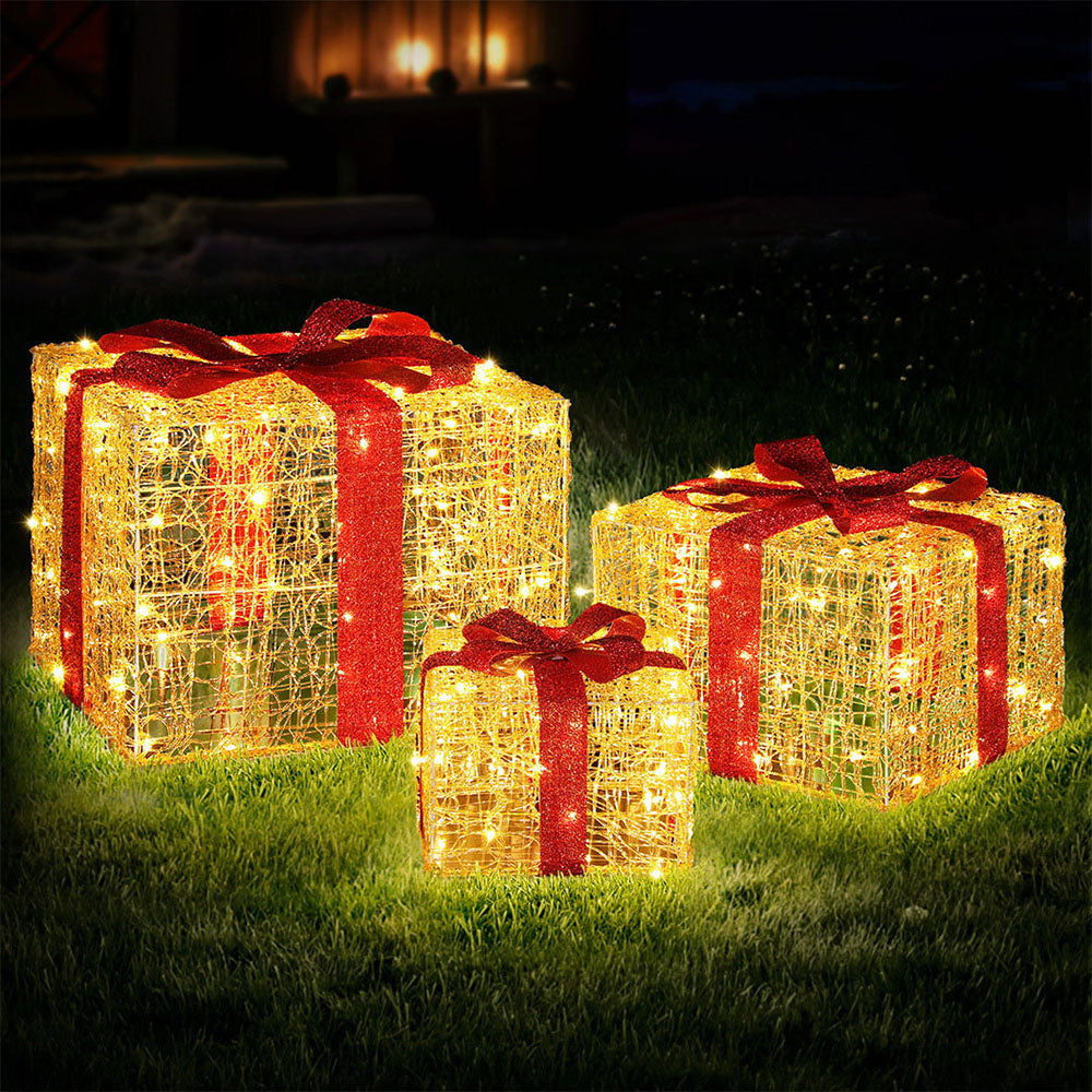 Christmas Lights 240 LED Fairy Light Gift Box 3pcs Decorations Fast shipping On sale